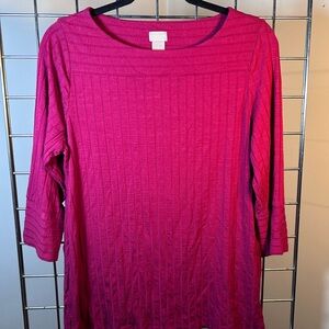 Chico's Vibrant red Blouse size 1.